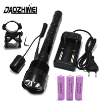 High Power LED Flashlight 6000LM 5 Mode Waterproof Hunting Tactical Flash Light Camping 18650 Rechargeable Self Defense Torch