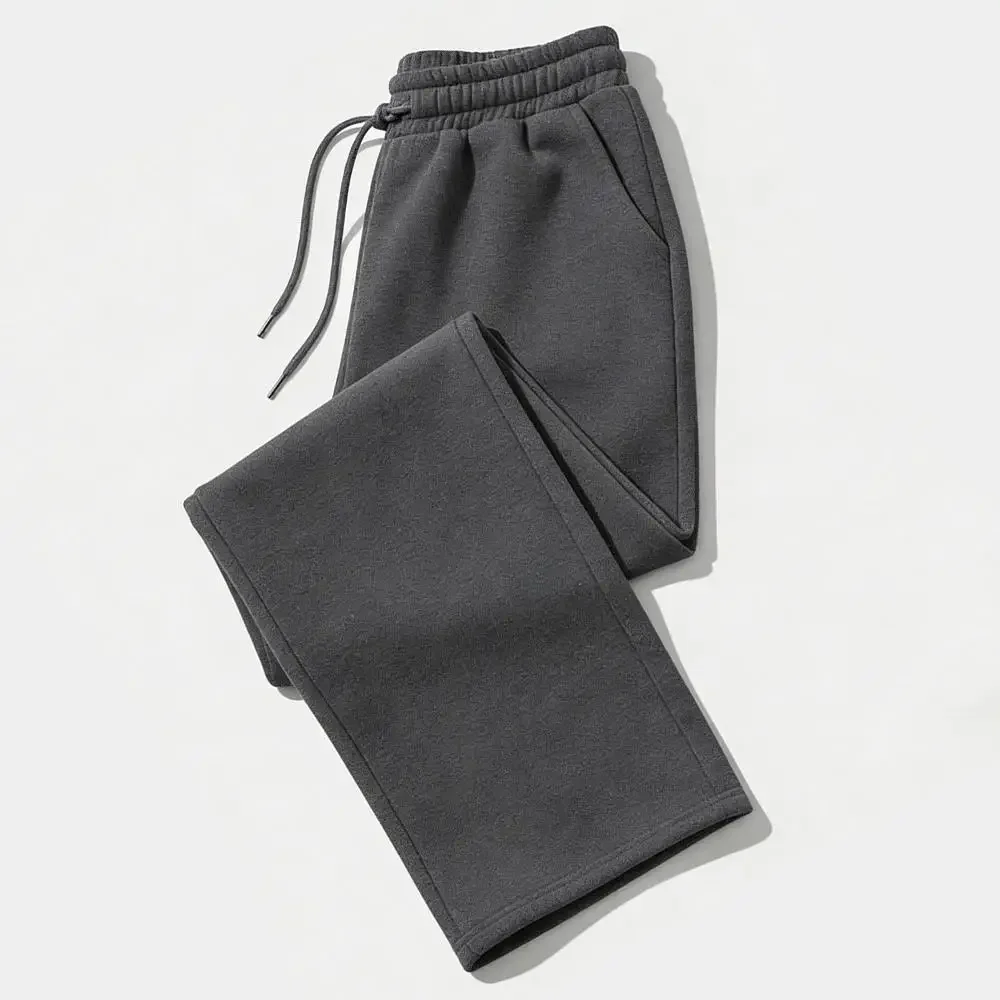 Mens Sweatpants Straight Fit Joggers for Sports and Streetwear Loose Oversized Casual Pant Drawstring Multi-pocket Men Long Pant