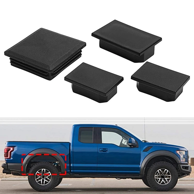 8X Auto Rear Wheel Well Frame Tube Hole Plug For Ford F-150 Raptor 2017-2019 Rear Frame Left & Right Side Accessroies