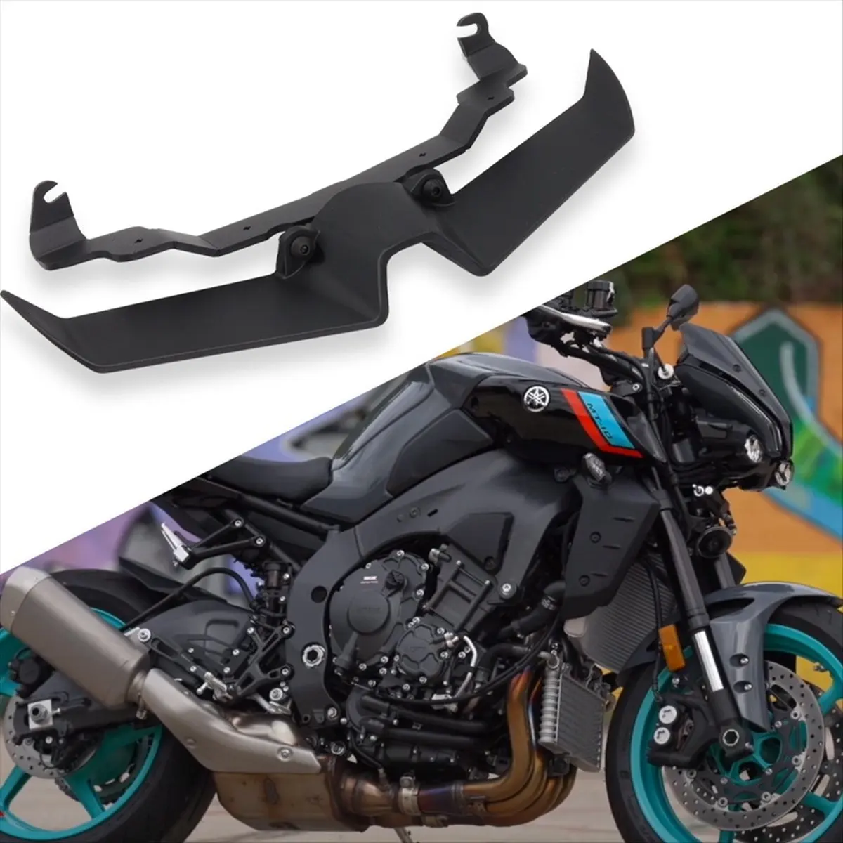 Super Sale For YAMAHA MT10 SP 2022-2024 Accessories Frontal Spoilers Aerodynamic Wing Deflector Front Spoiler Black