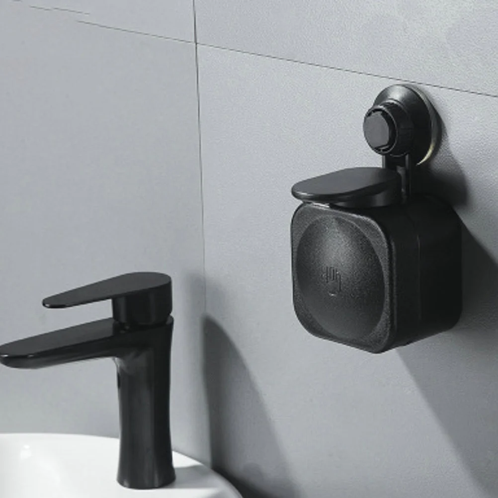 

Black Wall Mounted Manual Soap Dispenser Large Capacity Plastic Shower Gel Shampoo Liquid Soap Pump Bathroom Kitchen Non-Slip