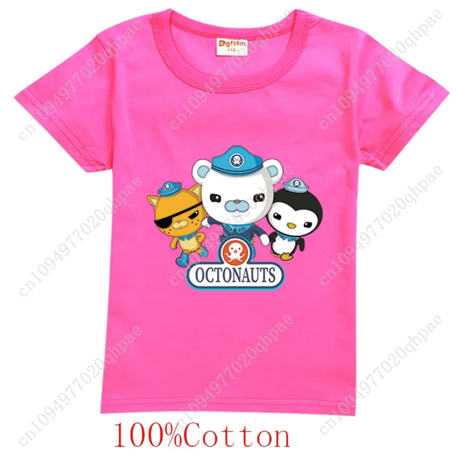 เสื้อยืดเด็ก The Octonauts สำหรับเด็กผู้ชายและเด็กผู้หญิง เสื้อผ้าฤดูร้อน ผ้าฝ้าย ลายการ์ตูน แขนสั้น คอกลม เสื้อยืดเด็กสำหรับวันเกิด
