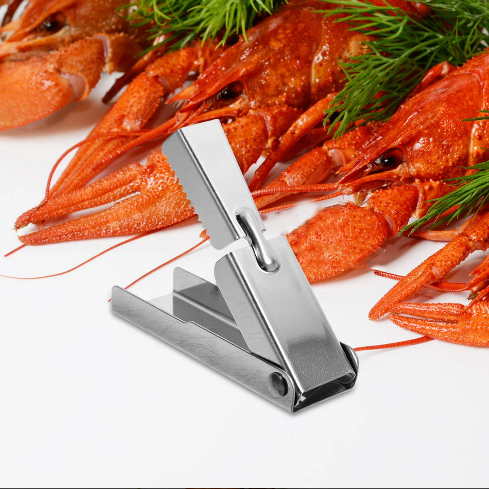 

Stainless Steel Shrimp Opener Peeling Tool Crab Leg Crackers Crawfish Peeler Lobster Shell Extractor Manual Sheller Kitchen