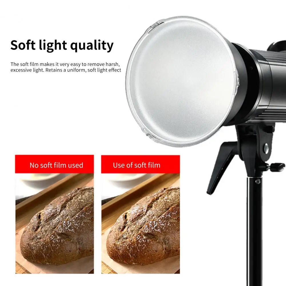 Picture 3: Camera Flash Diffuser High Transmittance Soft Light Effect Thin Camera Reflector Diffuser Lighting Cover For Godox