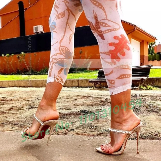 Wrap Toe Espadrilles Mules Women Fashion White Spiral Shell Design High Heels Shoes Ladies Summer