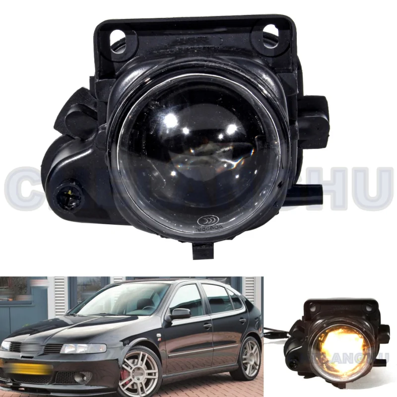 For Seat Leon Cupra R 2002 2003 2004 2005 2006 Left Side Front foglights Lamp With Halogen Bulbs 4B0941699