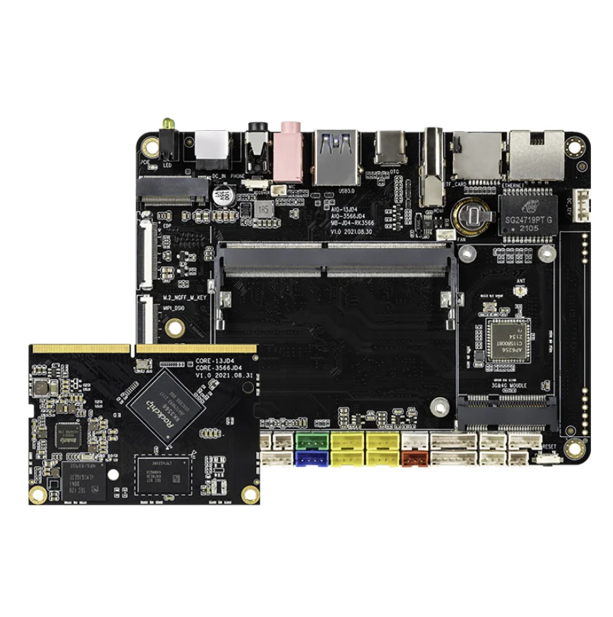 Firefly Core-3566JD4 núcleo placa 4g/3g gigabit porta de rede pcie2.0 sata m.2 inteligência ia