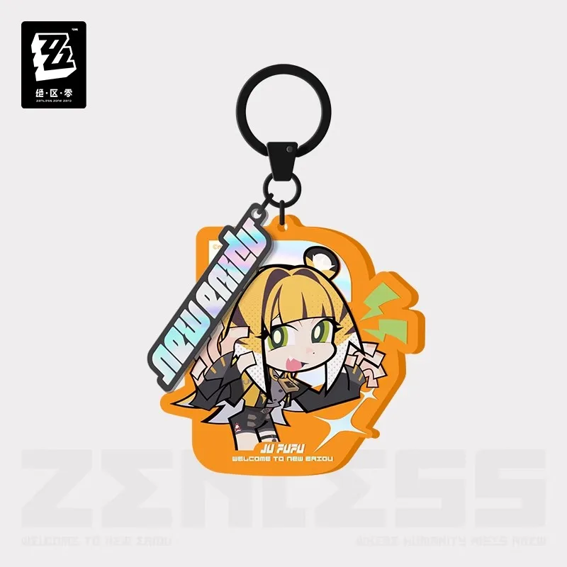 [Genuine] miHoYo Zenless Zone Zero Q-version Acrylic Pendant Yixuan Pan Yinhu Ju Fufu Keychain Yunkui Summit Cosplay Xmas Gifts
