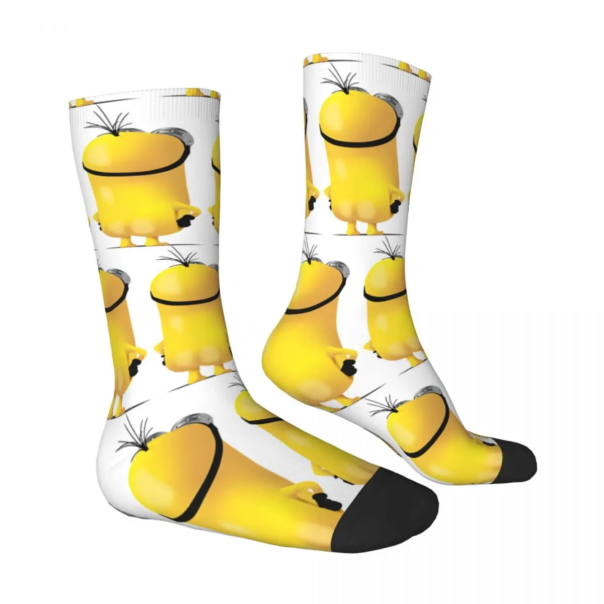 M-Minions Socks Autumn Kevin Standing Stockings Modern Women Men Warm Soft Socks Custom Running Anti Skid Socks