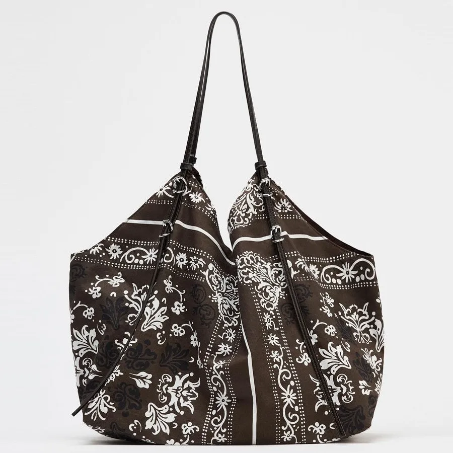 

2025 Spacious Tote Bag, Multi-Way Convertible Top Handle & Shoulder Purse for Women, Architectural Day to Night Carryall