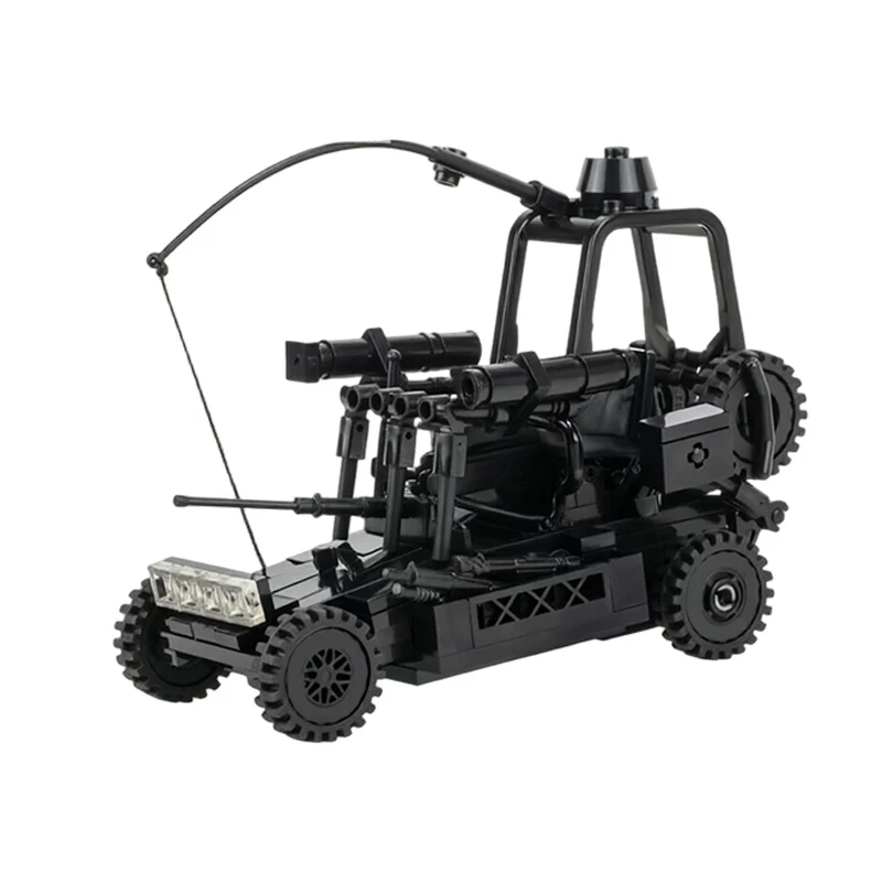 qwerq Desert Patrol Vehicle Model MOC Building Bricks War Equipment Modular Technology Gifts Holiday Assemble Children Toys Suit