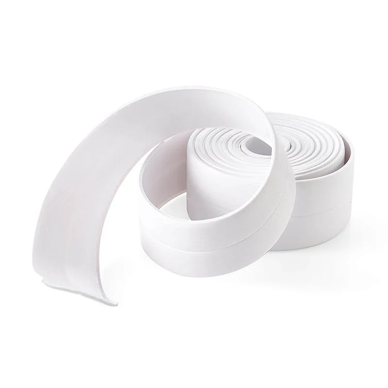 PVC-Versiegeltes Wasserdichtes Selbstklebendes Band, Anti-Schimmel-Wandaufkleber, Dichtungs- und Fugenstreifen für Bad, Küche, Dusche, Badewanne – Detail 3