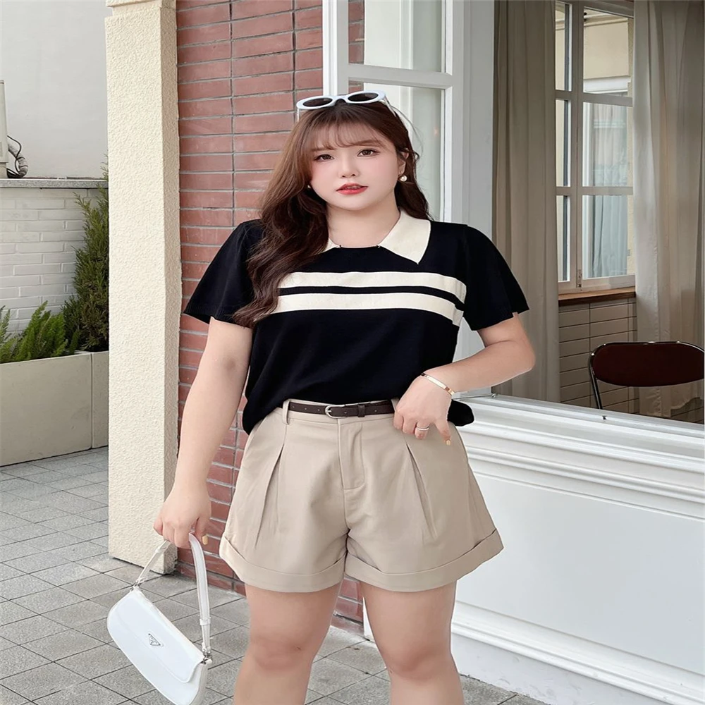 Loose High Waist Shorts, Pure Cotton Curling, A-word Commuter, Joker Slim Suit, Leisure, Summer Fashion