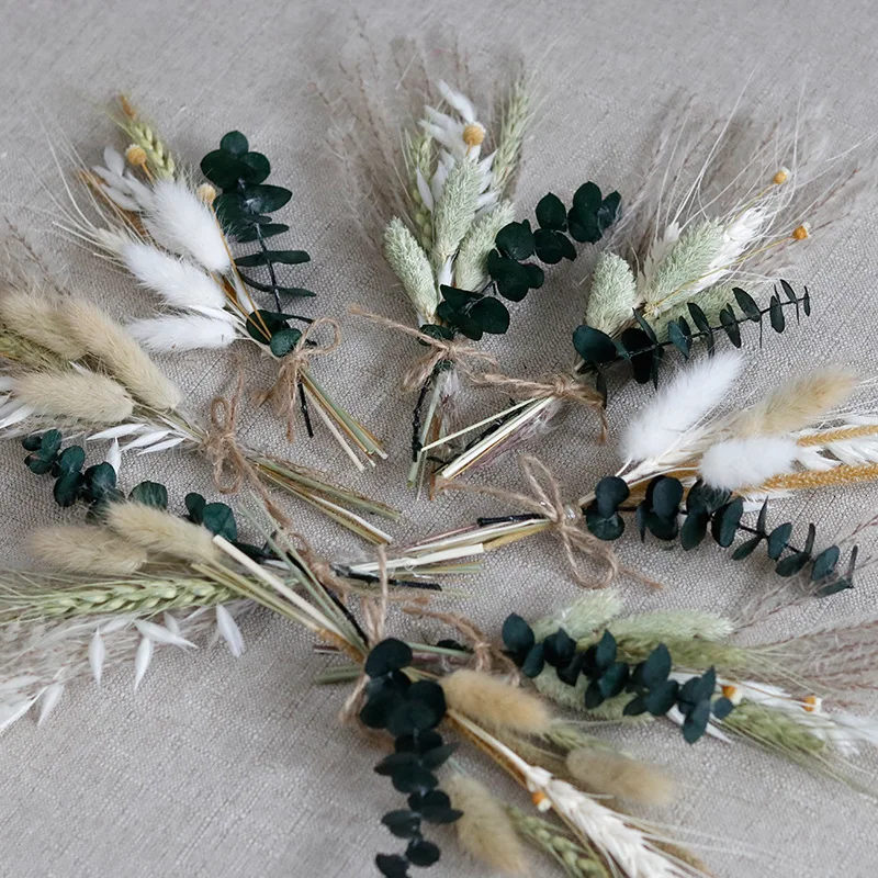 

Natural Fresh Mini Rabbit Tail Grass Dry Flowers Dried Flowers Bouquet Dry Flowers for Boho Wedding Party Decoration Small Flora