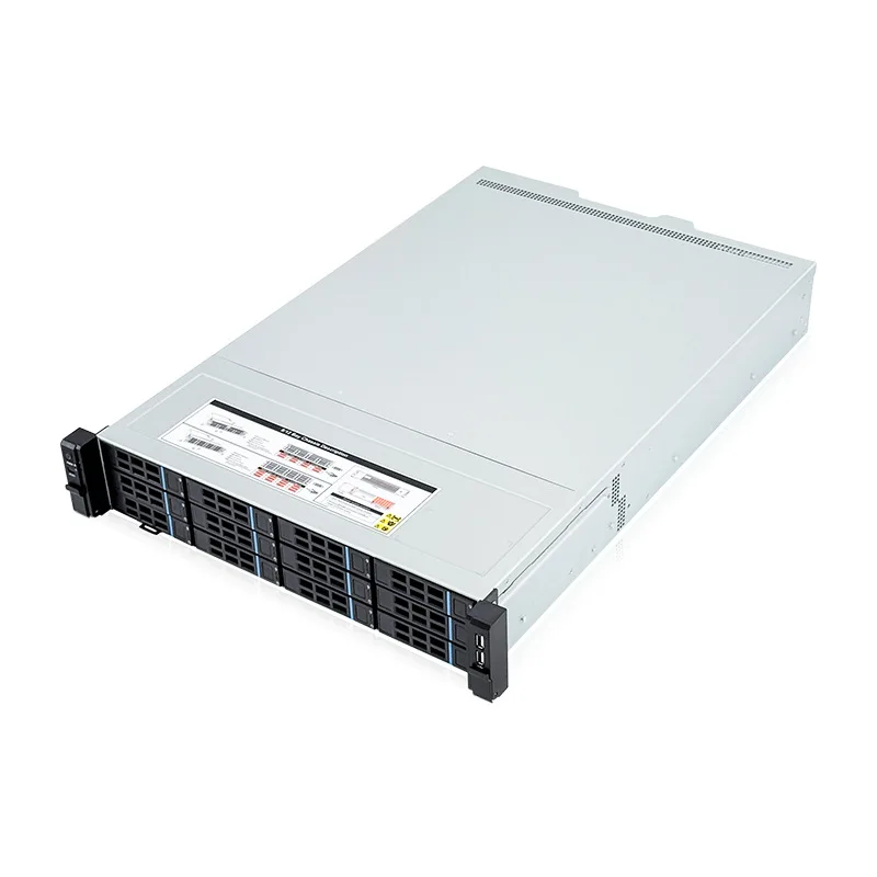 2U Rackmount 8 12 Bay Hot Swap NAS Chassis IPFS Private Cloud Enterprise Multi HDD Storage Case Empty