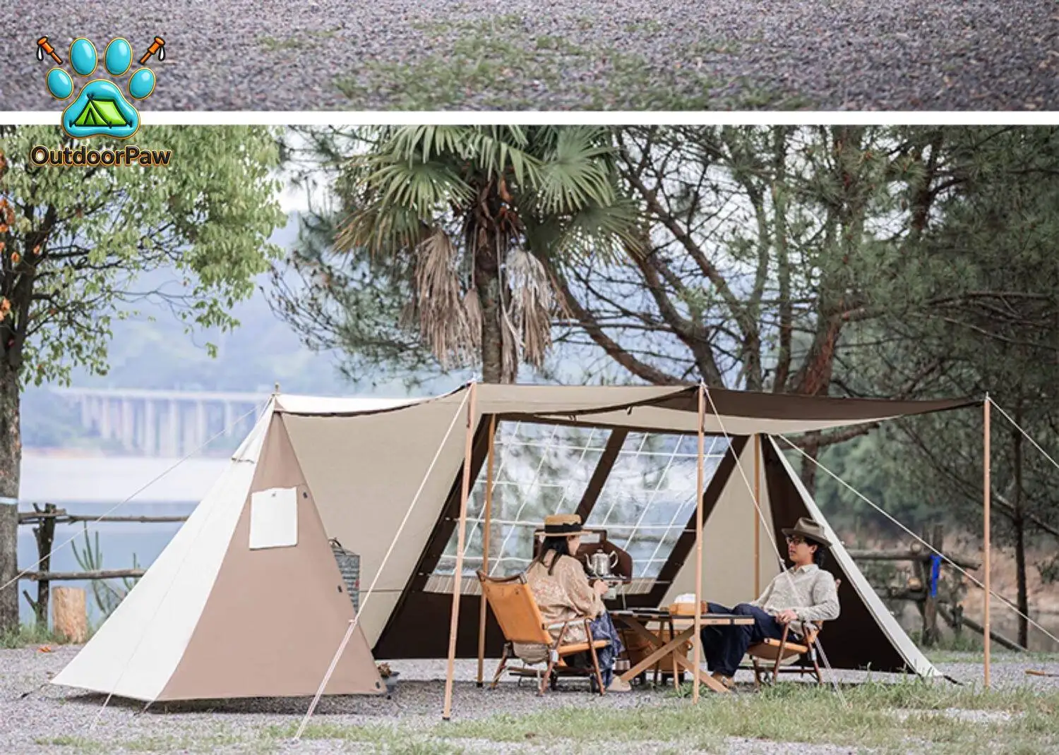 Tent One Room One Hall Cotton Tent Outdoor Camping Camping Equipment
