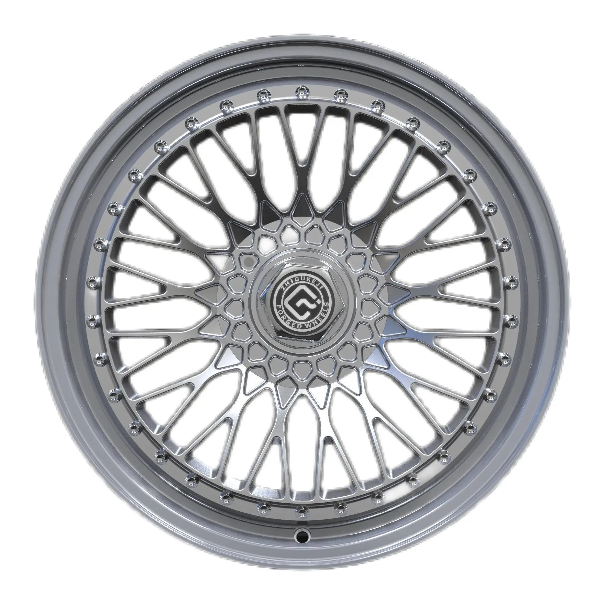 

RS Style Forged Alloy Wheel Rim Multi-Spoke Sport Two-Piece Wheel Polished New Condition Black Finish Passenger Car Wheels