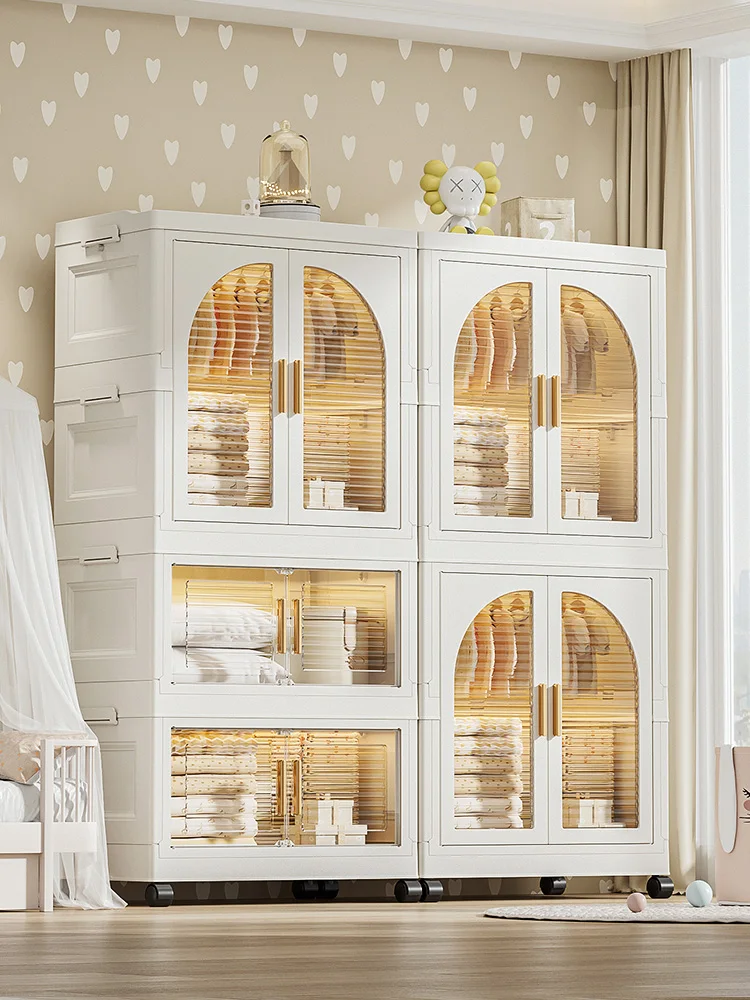 65cm 폭 어린이 다기능 수납장 서랍 포함 아기 옷장 거실 정리함