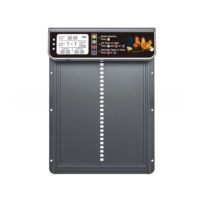 Solar intelligent chicken coop door remote control timed lifting anti-pinch chicken coop door automatic switch