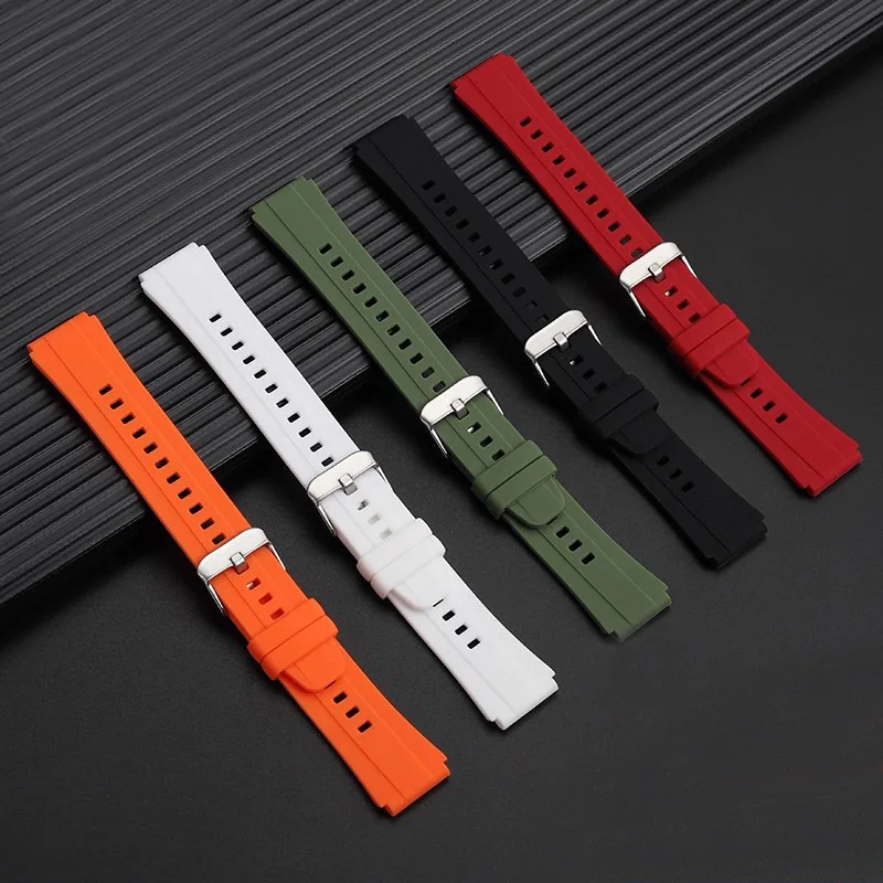 ل كاسيو 3299 AE1200 AE-1200 AE-1200whAE-1300 A158/159 a168w/A158W GW400 F91W الإفراج السريع المطاط ساعات سيليكون الفرقة 18 مللي متر #5