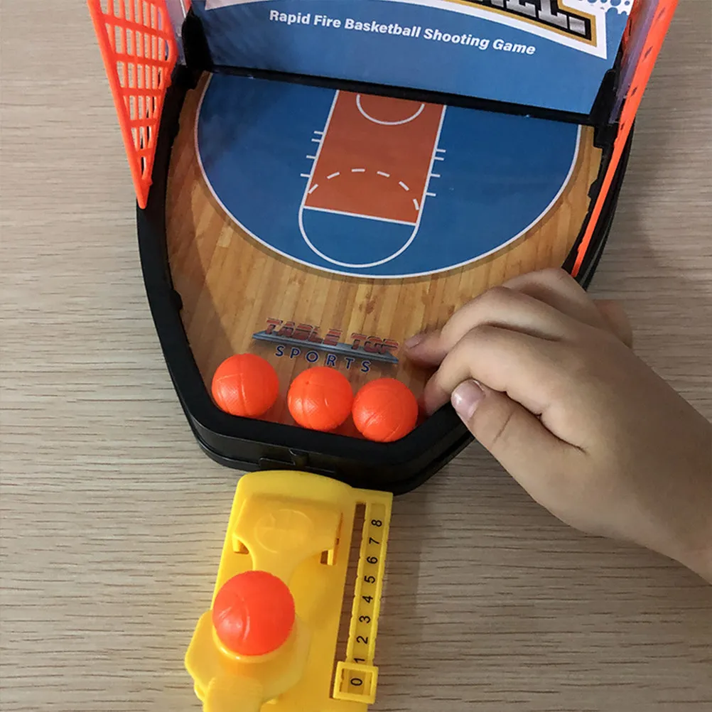 

1Set Basketball Court Game Interactive Shooting Plastic Board Educational Kids Desktop Playthings Hand-Eye
