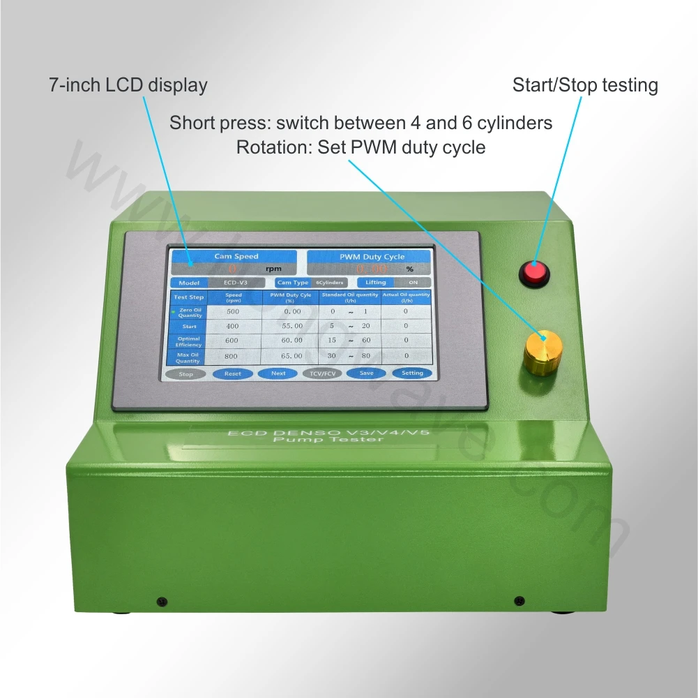 Hwaut Diesel Fuel Electronic Common Rail Pump Tester For Denso EDC V3/V4/V5 Pump Test Device Machine