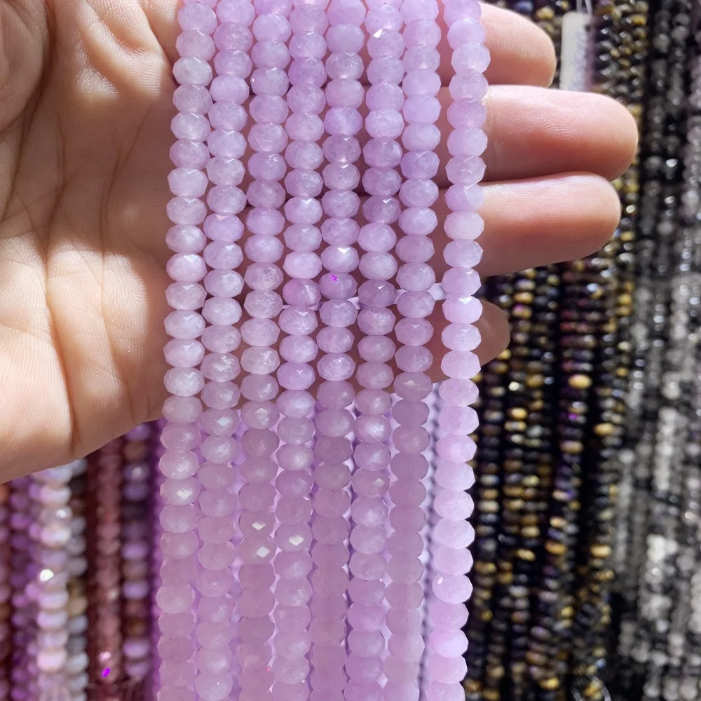 

Бусины из натурального агата 5 х8 мм, бусины из ниток аметиста с отрезной поверхностью для изготовления ювелирных изделий своими руками, браслетов, ожерелий