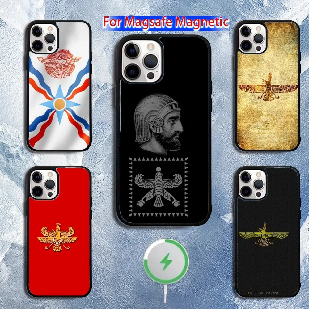 

A- Assyrian Flag Phone Case For iPhone 16,15,14,13,12,11,Pro,Max,Plus,Mini,Magsafe,Magnetic Wireless Charging Case