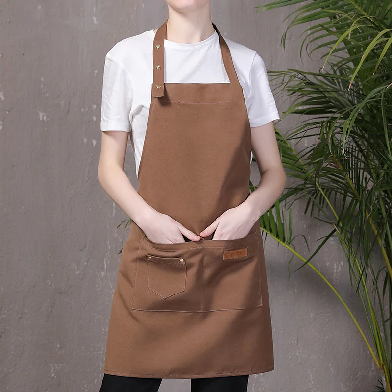 Kitchen Restaurant Barber Apron Bakery Gardening Coffee Shop Overalls Work Wear Clothes Supplies Security Protection 2023 New