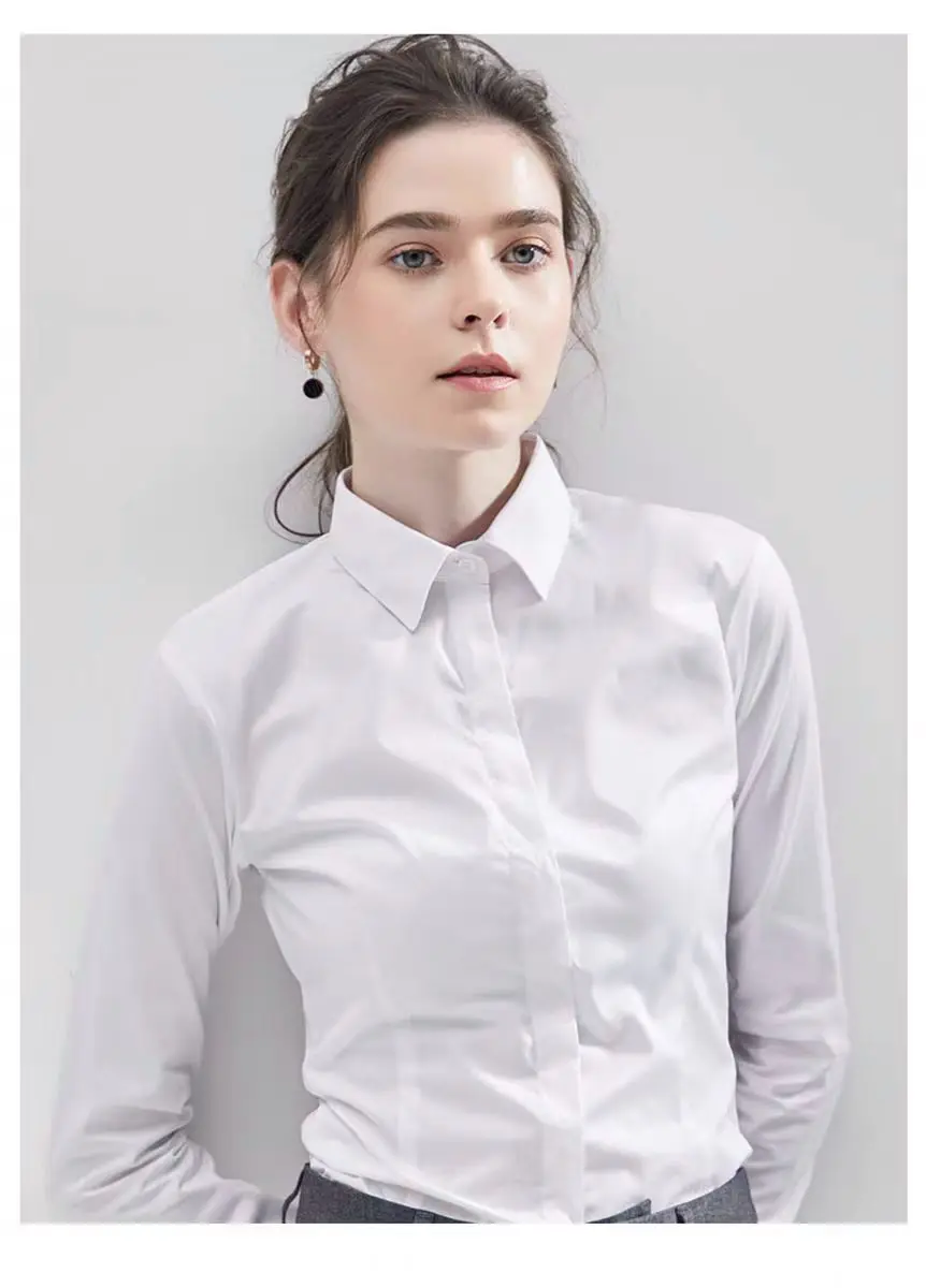Chemise noire d'été à manches courtes, col carré, nouveaux vêtements de travail élastiques, vêtements de cérémonie, chemise blanche professionnelle pour femmes