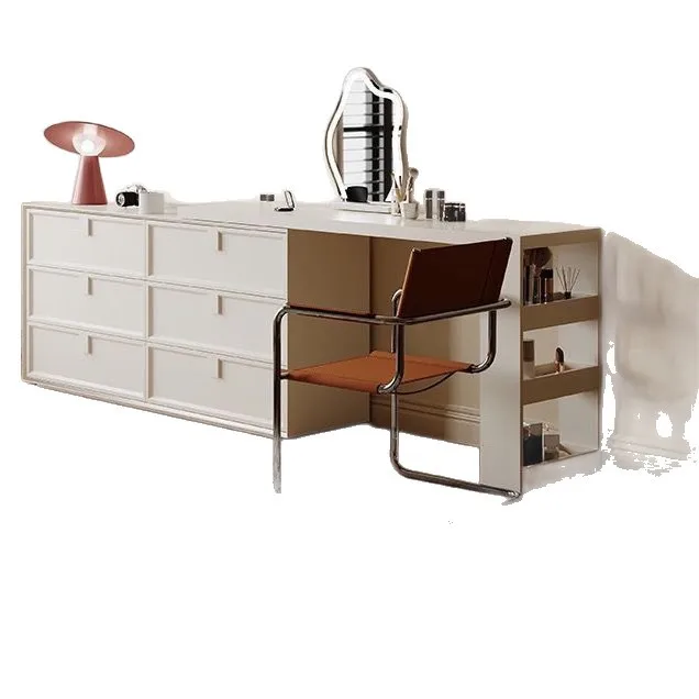 Bed end desk bedroom dressing table chest integrated simple makeup table cabinet