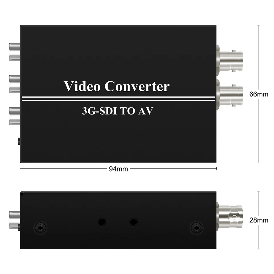 

3G SDI to AV SDI Converter BNC to RCA SDI Audio Scaler Support Converter SD-SDI,HD-SDI,3G-SDI Signal to Be Shown on TV