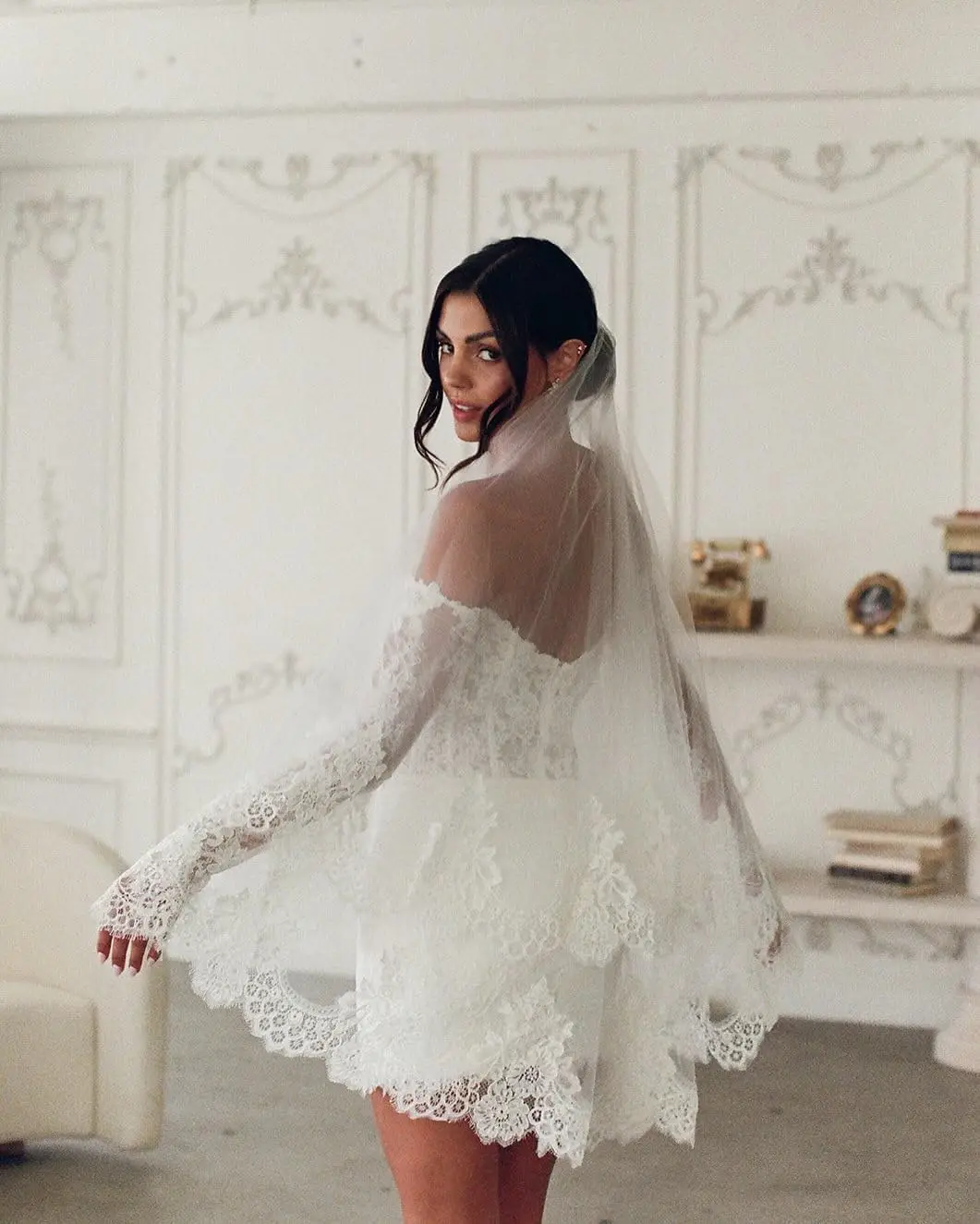 فساتين زفاف قصيرة للنساء فستان زفاف صغير للعروس مشد فساتين استقبال الزفاف 2026 ثوب مسائي فستان كوكتيل #6