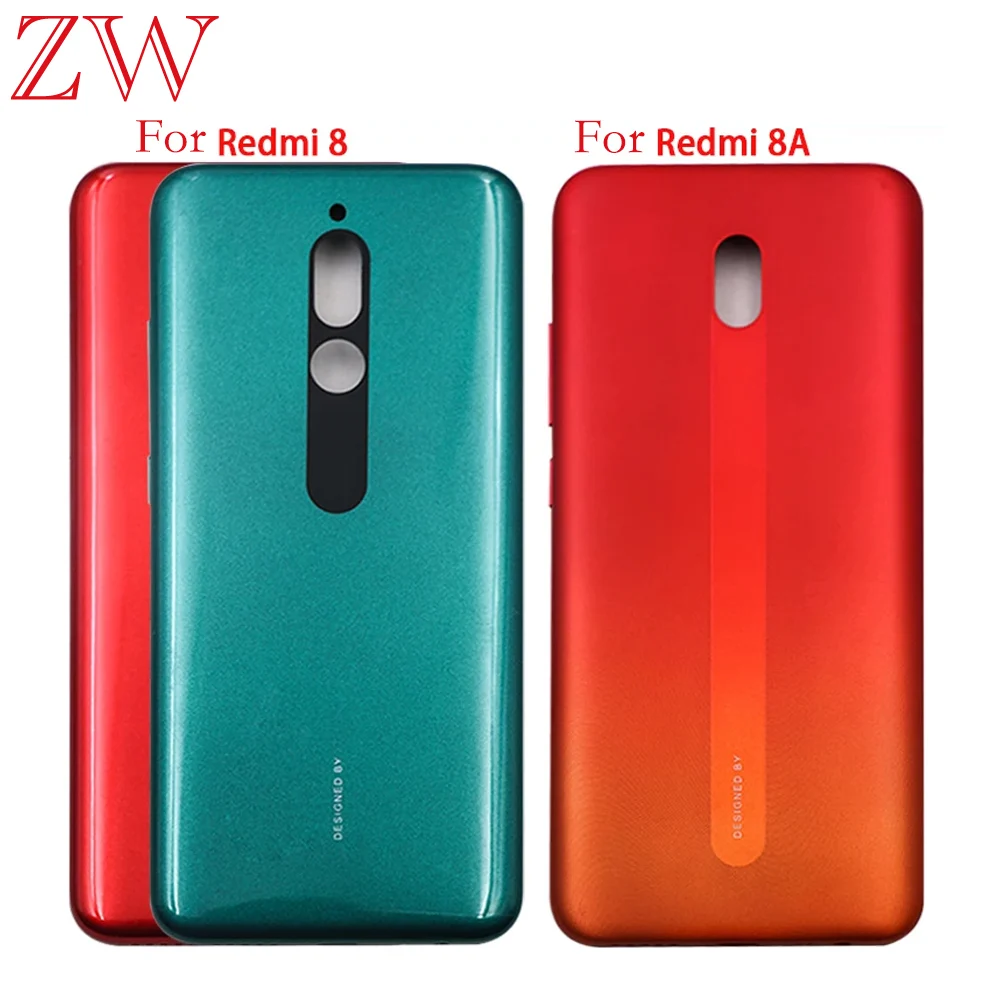 AAA For Xiaomi Redmi 8 Redmi8 Battery Back Cover Rear Door For Redmi 8A Plastic Panel Mobile Phone Housing Case No NFC Replace