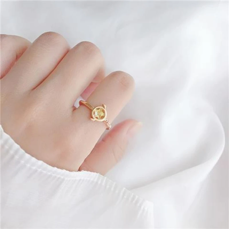 Anime Card Captor Sakura Cosplay Cherry Blossom Magic Stick Ring Pendant Ring Cute Props Accessories Halloween Gifts