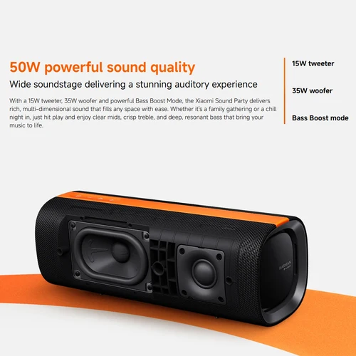 Imagen 2 del producto Xiaomi Sound Party TWS altavoz estéreo IP67 impermeable Bluetooth 5,4 Harman AudioEFX Combo 50W altavoz portátil