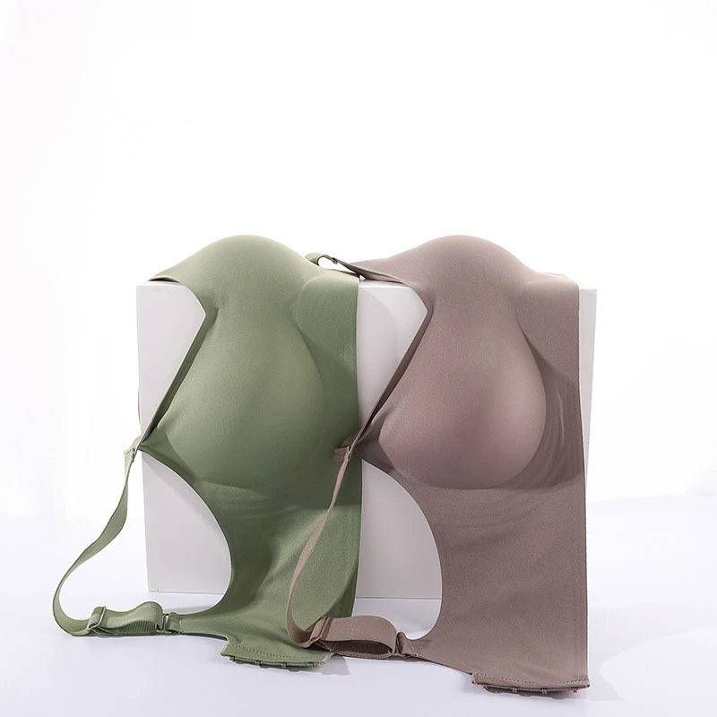 ขนาดใหญ่ขนาด Soft Support Push-up Bra สําหรับผู้หญิง,Seamless One-piece,ฟรี,ปรับกีฬา Breast-reducing Bra