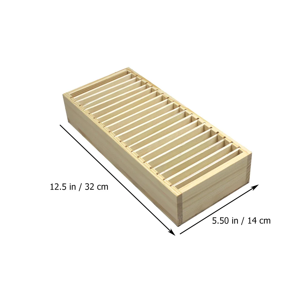 Centerpiece Card Storage Box Business Desktop Cards Holder Place Yellow Name Organizer Rack