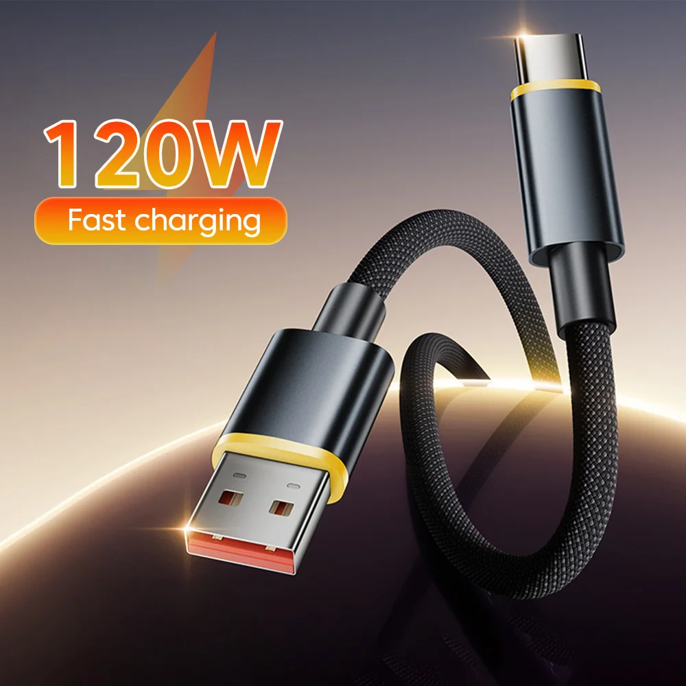 240W Type C TO Type C Cable  For iPhone 15 16 17 Samsung 120W Fast Charging Wire USB-C Charger Data Cord For Xiaomi Huawei