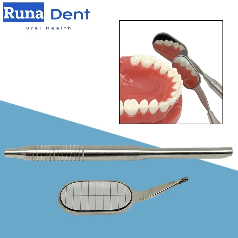 

Dental Long Shape Mouth Mirror Anti-Fog Rhodium Reflectors Oral Hygiene Tool