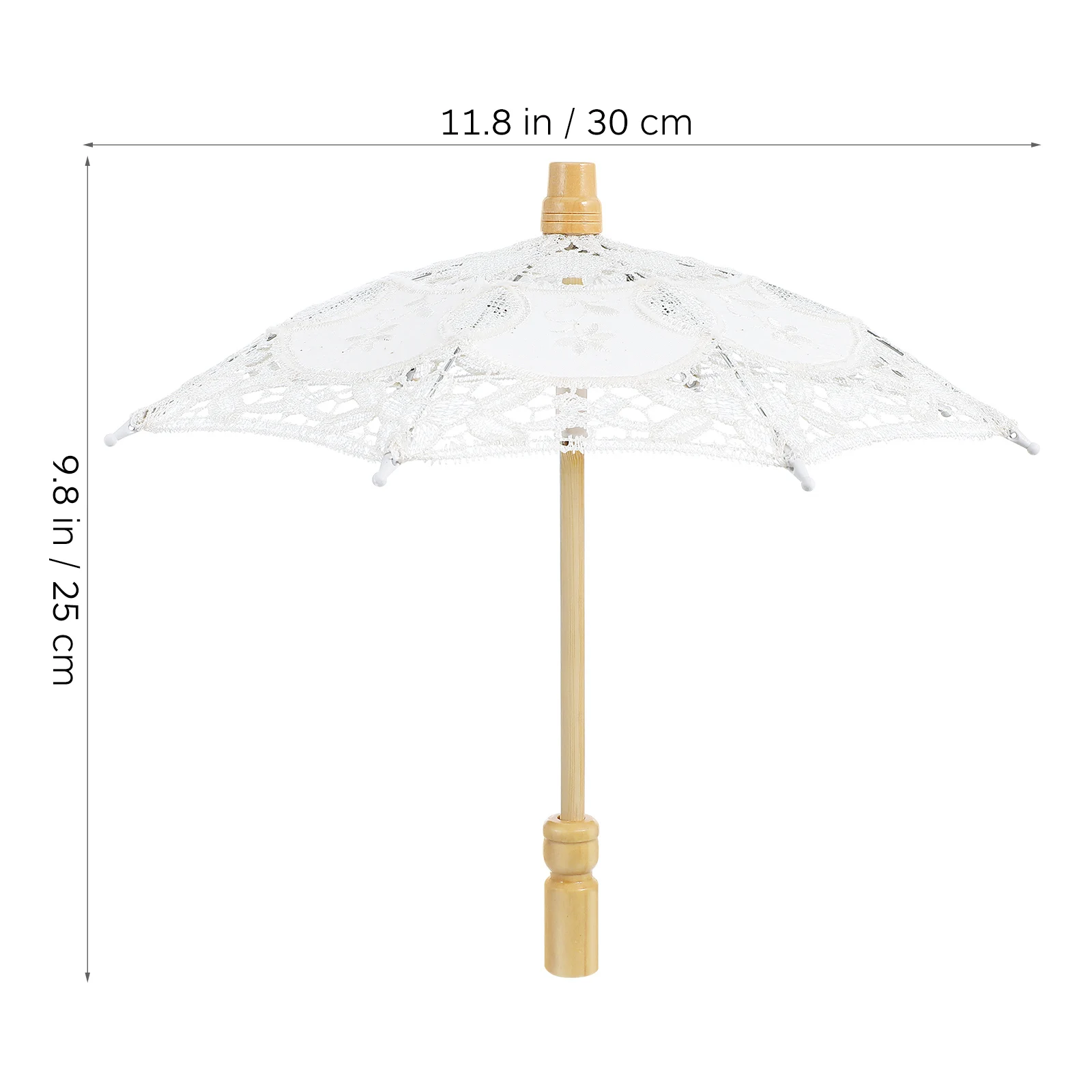 Cotton Umbrellas Bride Sun Umbrellas Free Shipping Mini Wedding Photography Prop White Embroidery