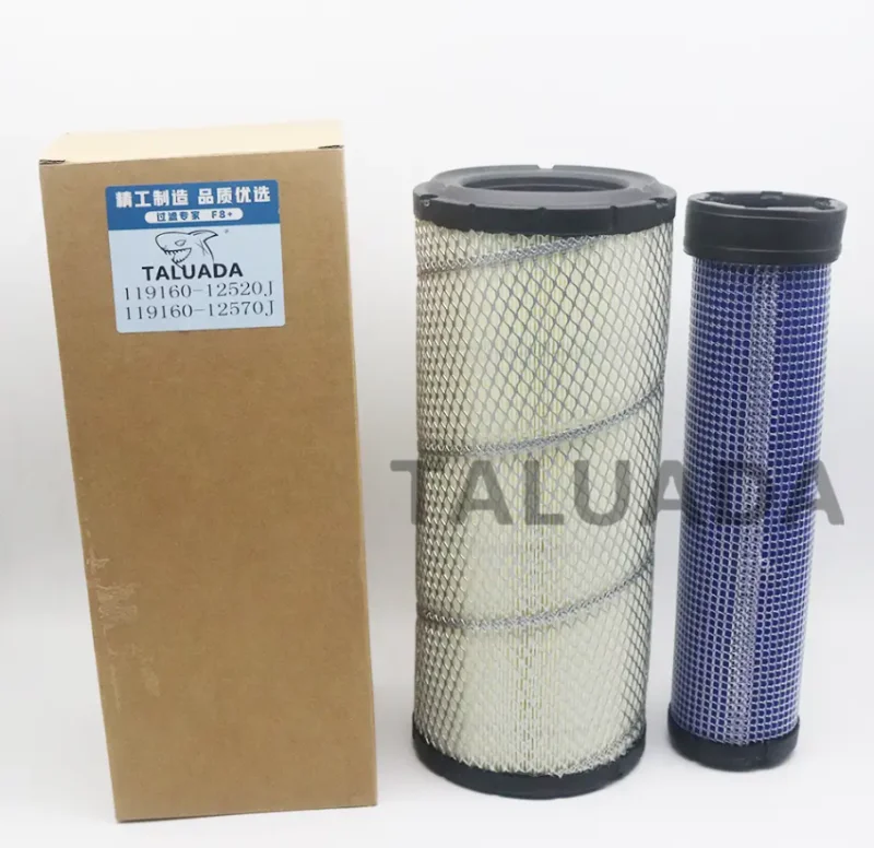 

119160-12520J 119160-12570J For PC70-8 PC56-7 air filter Kobelco SK70-8 SK75-8 air filter Sany SY55C SY60C SY75C air filter