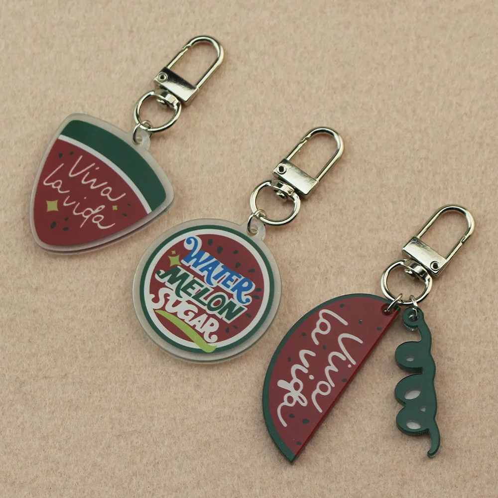 فيفا لا فيدا سلاسل المفاتيح حقيبة قلادة اكسسوارات هدية المسلسل التلفزيوني الساطع البطيخ فانجابونيلاتا وورترميلون تأثيري سلسلة مفاتيح أكريليك #6