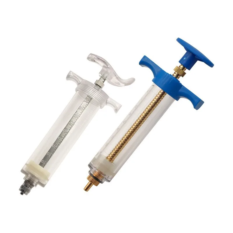 Blue Export Type Plastic Steel Syringe, Animal Syringe, Pig, Cow, Sheep Vaccine Syringe, Needle Tube