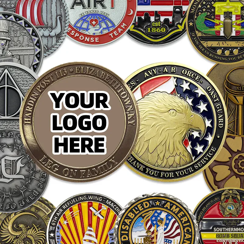 

Customized Logo Soft Enamel 2D 3D Souvenir Commemorative Series Metal Crafts Customized Coin Challenge Coin