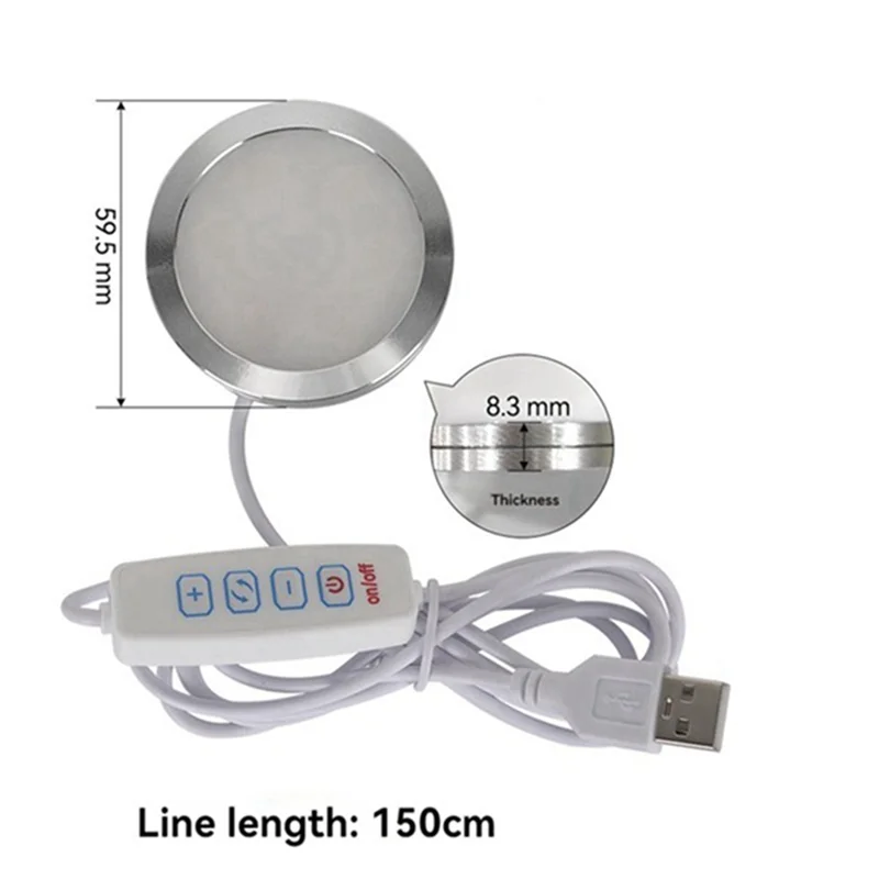 

ABBP-For Bambu Lab Adjustable Led Lamp Kit Light Parts Hardware DIY Model White/Cold Warm Light Without 3 Pcs