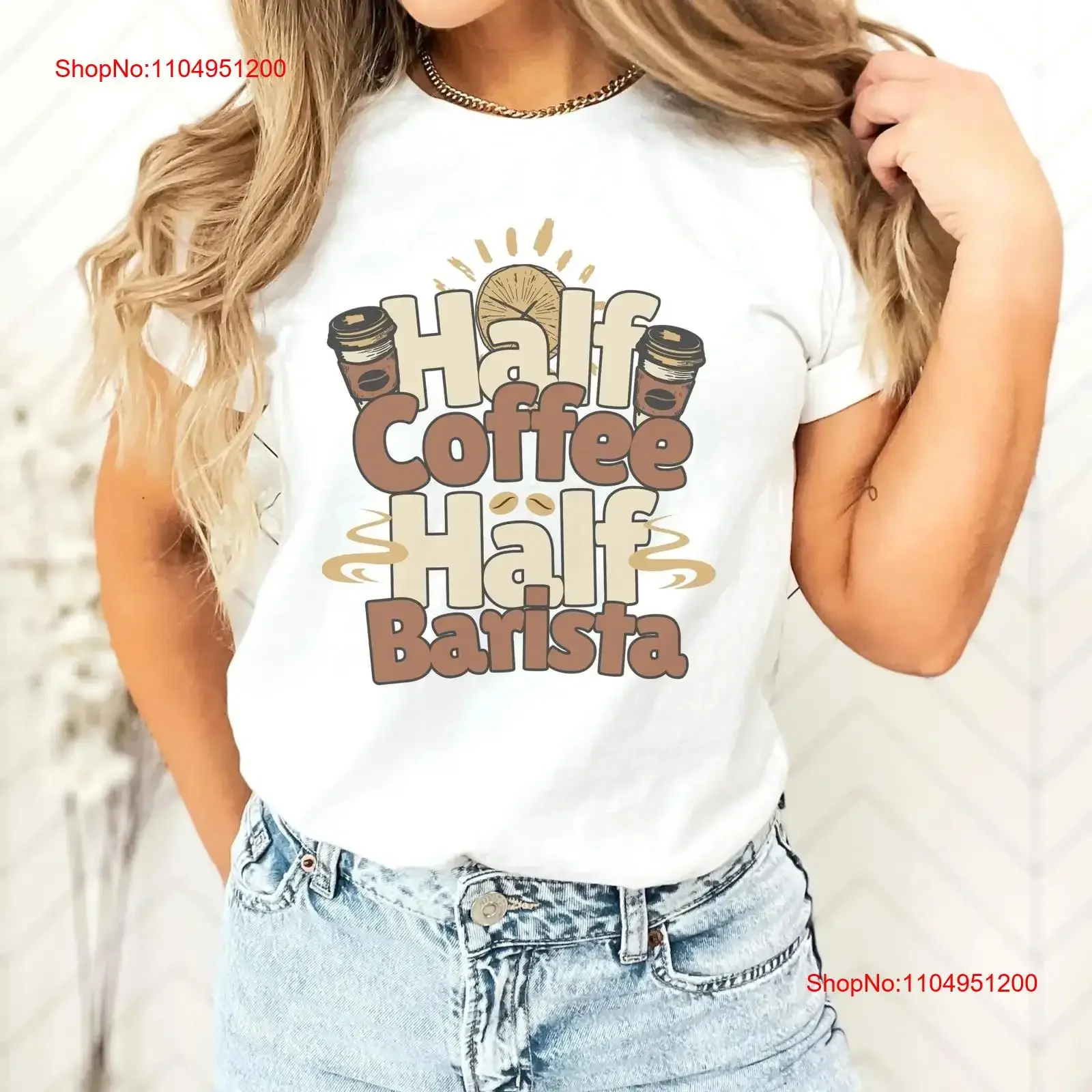 

Футболка Baristas Coffee Lover Barista For Cute Life Maker Забавный кофейный шеф-повар винтажный стильный повседневный дышащий