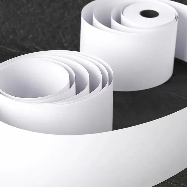Rouleaux de papier thermique Soonpos 57x30mm sans noyau, 20 pièces sans tube pour imprimantes de tickets POS