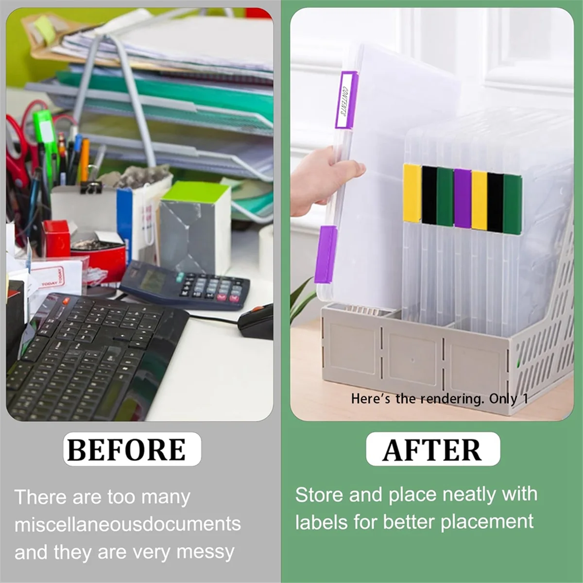 4PCS A4 File Portable Project Case,Portable A4 File Box Plastic Scrapbook Paper Storage Box for 8.5x11Inch Letter Paper