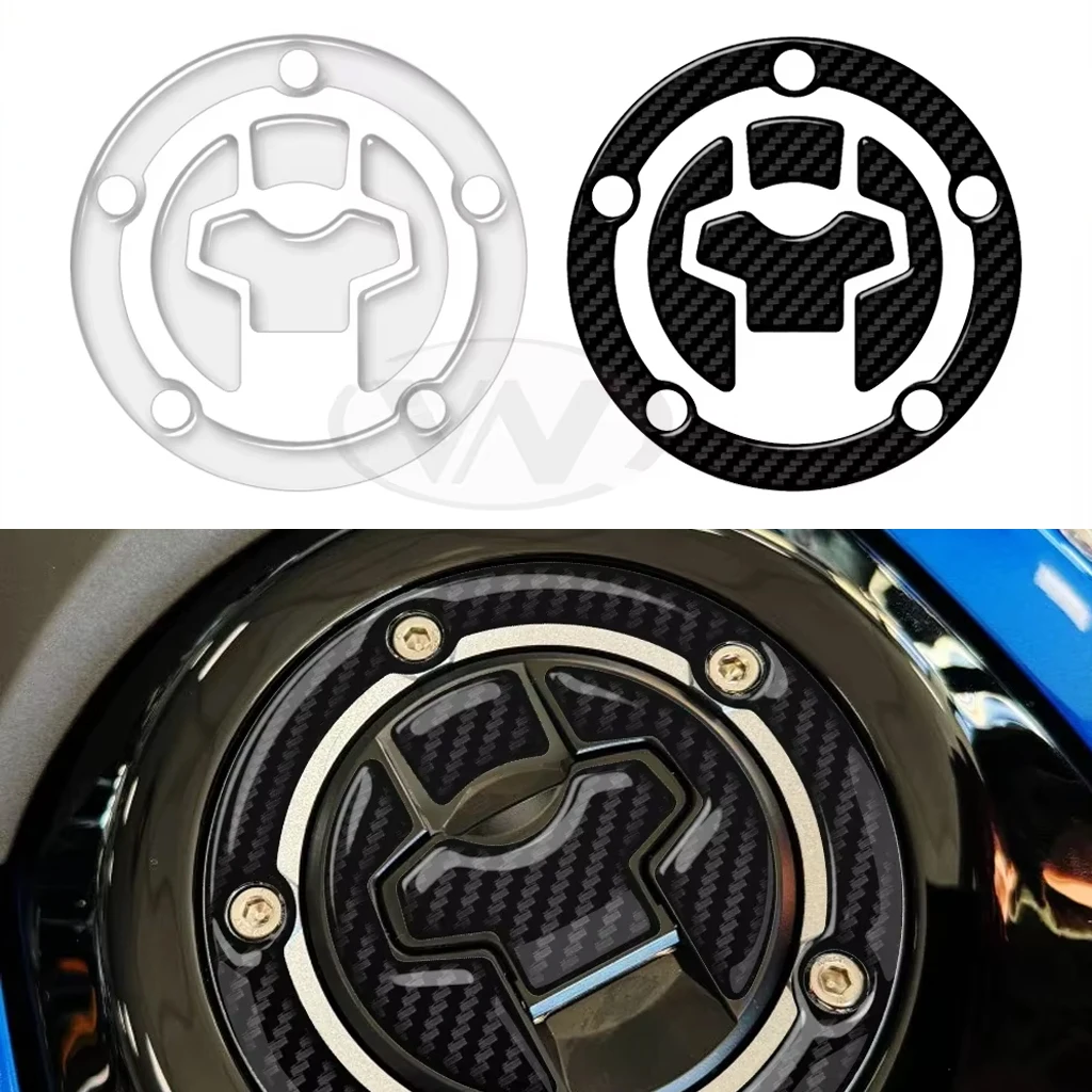 Motorcycle Fuel Tank Cover Transparent Carbon Fiber Texture Sticker For 2018-2023 MV Agusta Brutale 675 800RR 2018 Suzuki SV650X